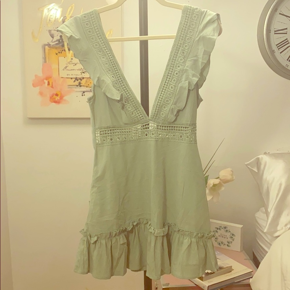 Deep v summer dress